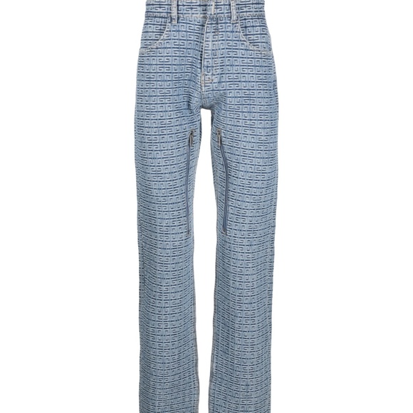 Givenchy 4G Monogram Straight-Leg Jeans - Picture 1 of 8